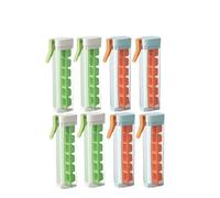 Stampo for cubetti di ghiaccio da 2/4/8 pezzi con una sola mano, fatto in casa, portatile, for alimenti, pressa for cubetti di ghiaccio(Mix-8Pcs)