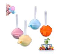 Stampo for ghiaccio riutilizzabile a forma di lecca-lecca ghiaccioli creativi fai da te for l'estate, stampo for hockey su ghiaccio lecca-lecca in silicone, stampi for ghiaccioli fatti in casa(4PCS)