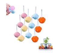 Stampo for ghiaccio riutilizzabile a forma di lecca-lecca ghiaccioli creativi fai da te for l'estate, stampo for hockey su ghiaccio lecca-lecca in silicone, stampi for ghiaccioli fatti in casa(12PCS)
