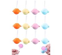 Stampo for Ghiaccioli Riutilizzabile A Forma Di Lecca-lecca In Silicone, Creatore Di Ghiaccioli Creativi Fai-da-te, Facile Rilascio Con Bastoncini Di Lecca-lecca(12pcs)