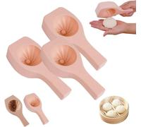 Stampo For Gnocchi In Silicone | Pressa for stampaggio manuale Baozi, riutilizzabile, a forma di panino 3D, for artigianato in resina(3 Pcs)