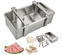 Stampo For Pressa For Carne In Acciaio Inossidabile Con Molla Di Compressione, Piastra Di Base Rimovibile, Facile Da Pulire, Perfetto For Carne Di Maiale, Manzo(3kg)