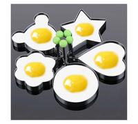 Stampo for uova fritte in acciaio inox, for colazione, cottura, pancake, utensili creativi for torte, utensili da cucina, 5 pezzi