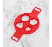 Stampo for uova in silicone for pancake, utensile da cucina antiaderente, stampo for pancake a forma di cuore rotondo, cuociuova, stampo for uova, accessori da cucina for la cottura al forno(4 shape)