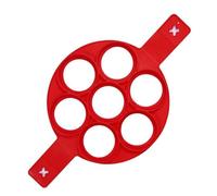 Stampo for uova in silicone for pancake, utensile da cucina antiaderente, stampo for pancake a forma di cuore rotondo, cuociuova, stampo for uova, accessori da cucina for la cottura al forno(7 round)