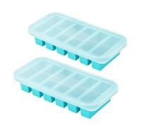 Stampo for vassoio da congelatore 2 o 3 pezzi con coperchio, contenitore, contenitori for zuppa, brodo, preparazione dei pasti, cubetti di ghiaccio(6-grid 2pcs)