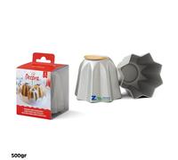 Decora 0062687 Stampo Pandoro in Alluminio Anodizzato 500 G, Argento