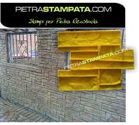 STAMPO FORMA per intonaco stampato CEMENTO FINTA PIETRA Vertical Concrete Stamp