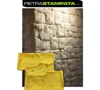 STAMPO FORMA per intonaco stampato CEMENTO FINTA PIETRA Wall texture mat
