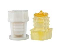 Stampo Gelato In Silicone Grado Alimentare Morchio Edificio A Forma Gelatina Per La Muffa Del Ghiaccio Riutilizzabile Per I Congelatori Zuppa Succhi Vino Vassoio Congelatori