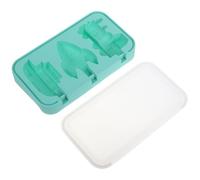 Stampo Gelato in Silicone Mare Terra Aria con Bastoncini | Silicone e Pp, Uso Quotidiano e Feste, Colore Verde Chiaro, Facile Sformatura e Pulizia, Resiste al Freddo