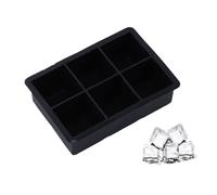 Stampo Ghiaccio 4/6/8/15/160 Grid Big Ice Tray Mold Giant Jumbo Large Silicone Cube Square DIY Maker(6Grid,1PCS)