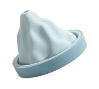 Stampo Ghiaccio Creativo a Forma di Montagna, Silicone Blu | Coperchio, Uso Fai da Te per Feste, Accessorio Cucina, Forma Singola, Facile da Usare