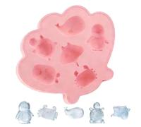 Stampo Ghiaccio Creature Marine - Facile da Sformare, Stampa in Silicone per Cioccolato con Forme di Creature Marine | Mini a Forma di Animaletti | per Casa, Cucina, Bar, Grigliate, Feste Estive, Riun