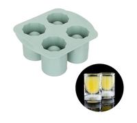 Stampo ghiaccio in silicone 4 cubi tondi