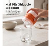 Stampo Ghiaccio per Cubetti e Forme Sferiche - Vaschetta Ghiaccio Moderna