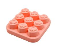 Stampo Ghiaccio Rosa Vassoio Rosa Riutilizzabile Alimentare