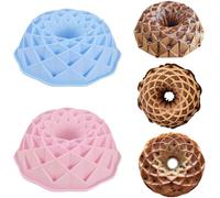 Stampo Gugelhupf 23cm,YouXiaor Stampo in Silicone per Torte, Stampo per Ciambella Kougolf Stampo Antiaderente Tortiera Silicone a Spirale Stampo per Ciambella Stampo Chiffon Cake Stampo per Ciambella