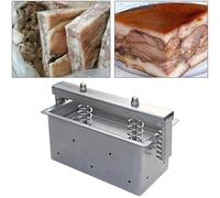 Stampo in acciaio inox a doppia molla a compressione per prosciutto e carne, facile da usare per preparare hamburger, panini e pranzo
