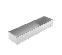 Stampo in acciaio inox addensato per tiramisù, torta, mousse, pasticceria, stampo rettangolare fisso (con coperchio)