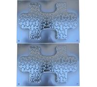 Stampo in calcestruzzo Puzzle finitrici Stepping Stone Puzzles percorso giard...