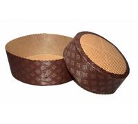 Stampo In Carta Forma Panettone Basso kg.1 pz.10 Dolci Lievitati Natale Pasqua