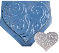 Stampo in cemento cuore gradino decorativo per giardino stampo plastica ABS #S31
