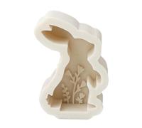Stampo in cera a forma coniglio unico Stampo in silicone 3D Stampi per torta/sapone Stampi per candele Stampi per ornamenti Regali per appassionati del fai da te Stampo regalo creativo