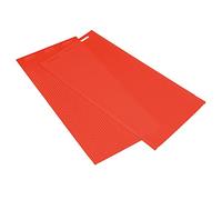 Stampo in fogli di cera d'api da 2 pezzi, fogli di cera d'api in silicone riutilizzabili da 5,4 mm Forniture per apicoltura per la produzione di candele fai-da-te e lavorazione di (Rossa)