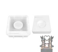 Stampo in ghisa per versare candele tealight - Stampo a forma di coniglietto | Stampo per candeliere in silicone antiaderente - per intonaco argilla sapone fai da te amanti della casa, festività