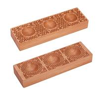 Stampo in legno per ravioli fatti a mano, per pasta e ravioli fatti in casa, con motivo a treccia 2 in 1 e a nido d'ape con motivo api, regalo per amanti della pasta