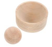 Stampo in Legno per Ravioli Rotondo Beige, Pressa Manuale | Gnocchi e Sfoglie Baozi, Superficie Liscia, Finitura Naturale, Pulizia Facile, Uso Domestico in Cucina