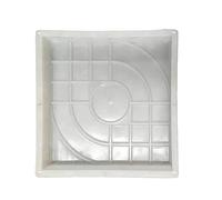 Stampo in plastica per pavimentazione da giardino, Square Paving Mold For DIY Concrete Brick Stone Garden Patio Path and Driveway S L Sizes(L)