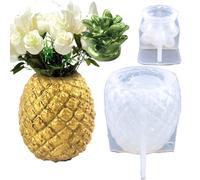 Stampo in resina 3D a forma di ananas, contenitore per gioielli, vasi a forma di ananas, portapenne, bottiglia in vetro per gioielli, ornamenti, contenitori per gioielli