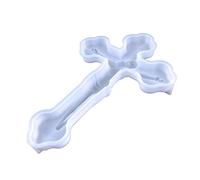 Stampo in resina a forma di croce Stampi in silicone stereo per San Valentino Stampo per fusione epossidica per montaggio a parete Decorazione fai da te Artigianato Stampo in silicone per la creazione