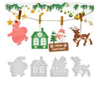 Stampo in resina a forma di di neve, set di per calcestruzzo | Kit di forniture artistiche da cucina multiuso per cera, argilla, fondente, per compleanno, matrimonio, Halloween, New Yea