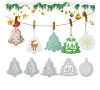 Stampo in resina a forma di di neve, set di per calcestruzzo | Kit di forniture artistiche da cucina multiuso per cera, argilla, fondente, per compleanno, matrimonio, Halloween, New Yea
