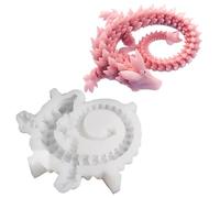 Stampo in resina a forma di drago, stampo in resina epossidica a forma di drago, stampo in silicone a forma di drago, per fondente, zucchero, decorazione per torte, argilla, gesso