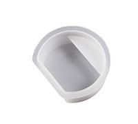 Stampo in resina a forma di semicerchio a forma di nuvole per porta carte di credito ornamenti da banco Stampi epossidici per nome Supporto per carte di credito Ornamenti a forma di cuore