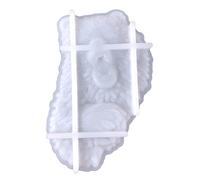 Stampo in resina a forma di testa di orso, stampi in silicone semi-stereoscopico, colata epossidica, per montaggio a parete, decorazione per ciondoli in silicone per la creazione di gioielli