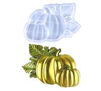 Stampo in resina a forma di zucca per San Valentino Stampi in silicone stereo epossidici per montaggio a parete Stampi per ciondoli decorativi per la creazione di gioielli