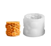 Stampo in resina a pettine per miele - Stampo cilindrico per sapone | Stampo in silicone per candele | Materiale in silicone 7,6 x 7,6 x 7,1 cm 100 g - Resina animale Art a sgancio rapido - per