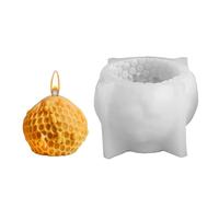 Stampo in resina a pettine per miele, stampo per sapone in silicone 3D, stampo cilindrico per candele, decorazione per la casa a rilascio rapido in resina animale per cioccolato