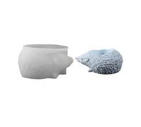 Stampo in resina a tema animale per portacandele epossidiche Hedgehog Designs silicone fai da te stampo multiuso contenitore muffe idee regalo fatte a mano