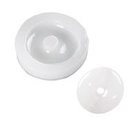 Stampo in resina con fibbia per la pace Ciondolo in silicone con foro grande per portachiavi gioielli che fanno stampi per fusione di ciondoli per auto per metallo/per piccola forcina epossidica