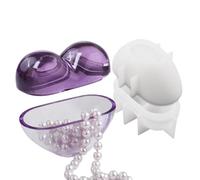 Stampo in resina - Contenitore a forma di cuore in silicone riutilizzabile resistente alle alte temperature per la decorazione della casa, artigianato in argilla, portacandele per la produzione di