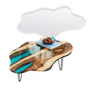 Stampo in resina da tavolo/sgabello asimmetrico extra large a tema oceano, stampo in silicone per fiumi per fai da te Tagli UnicaSilicone