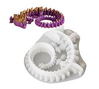 Stampo in resina di drago, stampo in silicone per decorazione artigianale di animali, stampo multifunzionale in resina epossidica per gioielli, ornamenti e progetti artigianali