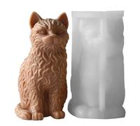 Stampo in resina di gatto - Strumenti per la produzione di fai da te, forniture per artigianato | Stampo in resina siliconica per cioccolato, cera e artigianato epossidico, stampo per colata