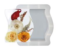 Stampo in resina epossidica a forma di onda profonda, stampo in silicone per la conservazione dei fiori fai da te, 17,3 x 21,3 x 5,1 cm